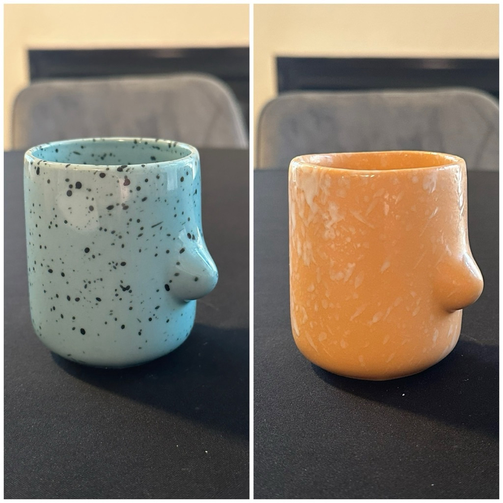 Monki Titti Boob Body mug- Set of 2 - Picture 3 of 4